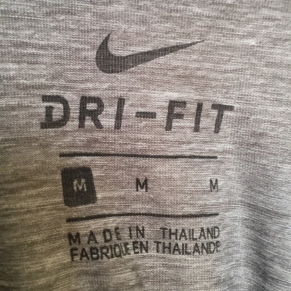 Nike Dri-fit heather grey running tank sz Medium - Picture 6 of 7